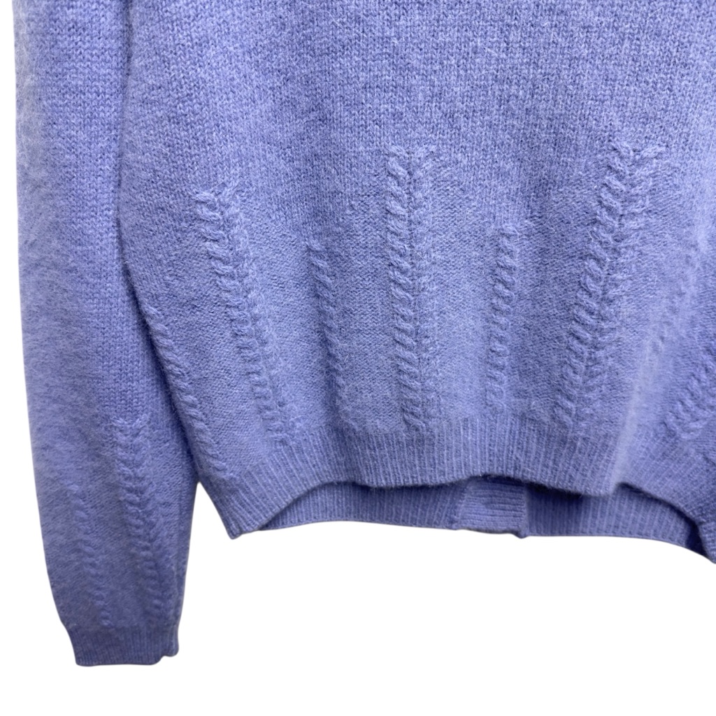 Angora Rabbit Hair Lambswool Knit Sweater Cardigan Jacket — image 7 of 8